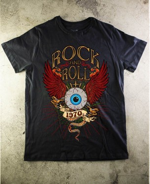 Camiseta Rock and Roll Eye - Paranoid Music Store