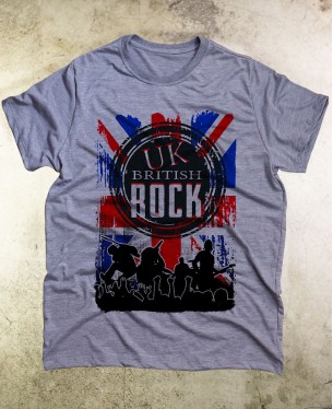 Camiseta Uk British Rock Oficial - Paranoid Music Store - Vintage