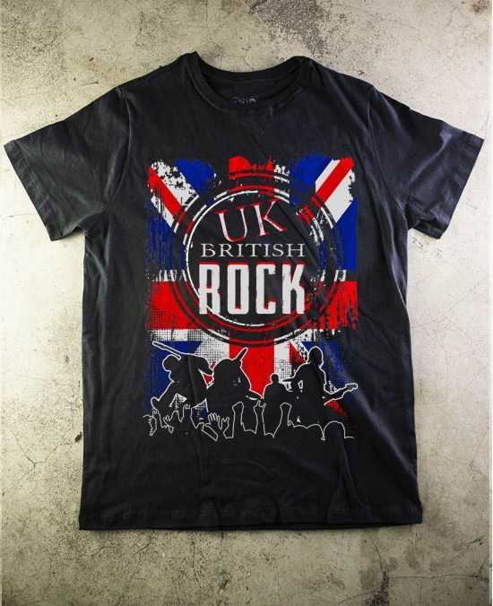 Uk British Rock Official T-Shirt - Paranoid Music Store