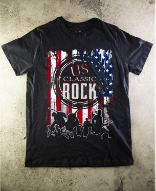 US Classic Rock Official T-Shirt - Paranoid Music Store