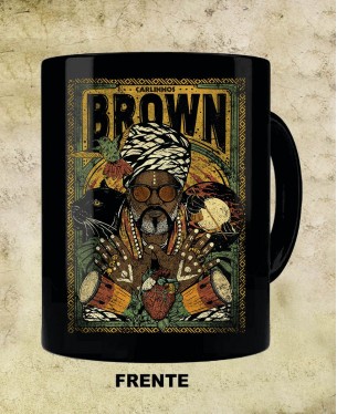 Full Black Mug - Carlinhos Brown 02 Official - Paranoid Music Store