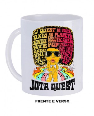 White Mug - Jota Quest The Power of the Wig 01 Official - Paranoid Music Store