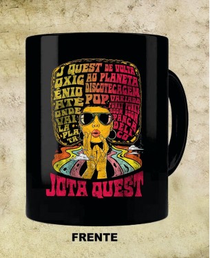 Full Black Mug - Jota Quest The Power of the Wig 01 Official - Paranoid Music Store