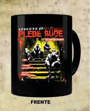 Full Black Mug - Plebe Rude 01 Official - Paranoid Music Store