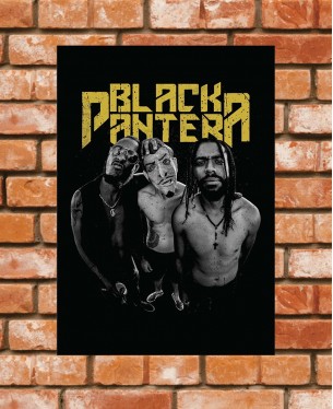 Poster / Frame Black Pantera Band Official A4 / A3 Paranoid Music Store
