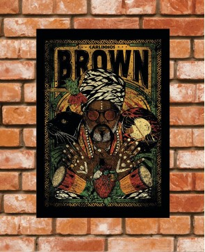 Poster / Frame Carlinhos Brown 02 Official - A3 / A4 Paranoid Music Store