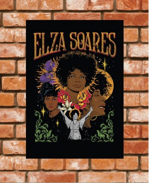 Poster / Frame Elza Soares 01 Official - A3 / A4 Paranoid Music Store
