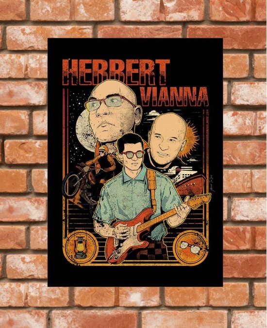 Poster / Frame Herbert Vianna 01 Official - A3 / A4 Paranoid Music Store