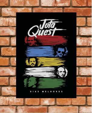 Poster / Frame Jota Quest 02 Official - A3 / A4 Paranoid Music Store