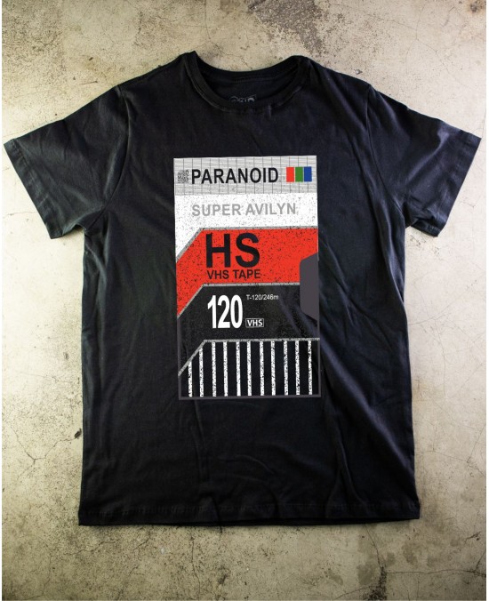 Camiseta  VHS TAPE - Paranoid Music Store