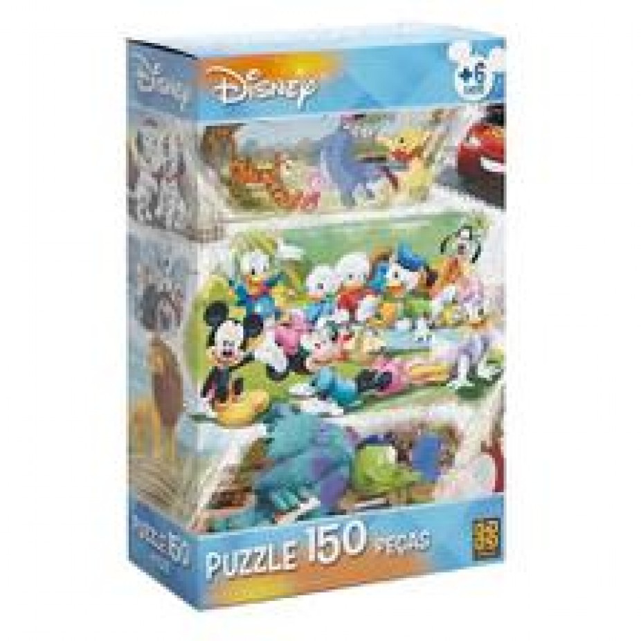 Quebra Cabeça Disney Puzzle 150 Peças Grow 02448